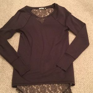 Dylan cotton and lace top