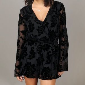 velvet romper