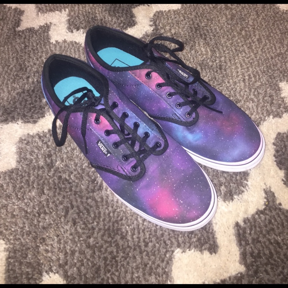 Women's vans, size 10, Galaxy color