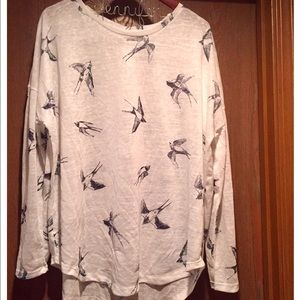 Asos Long-Sleeve Top with Birds