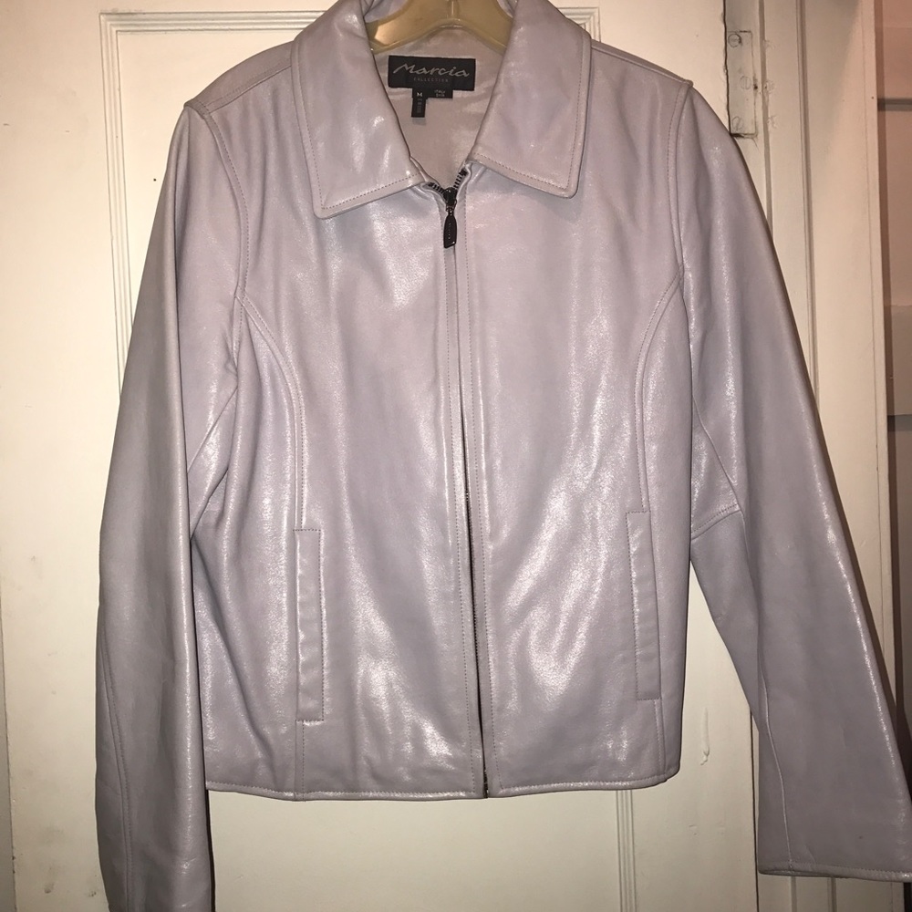 Purple Leather Jacket SIZE MEDIUM