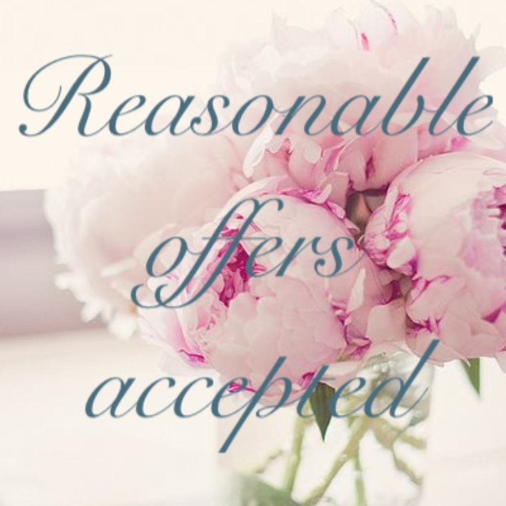 Reasonable offers accepted