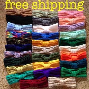 Crochet knotted headbands