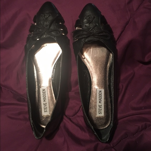 Cute Steve Madden Pointed Flats Sz 7.5 - Picture 1 of 4