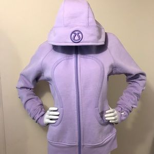Lululemon Lilac Purple Scuba Hoodie Sz 12 XL