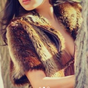 Vegan Fur Crop Jacket