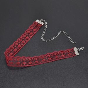 Red Lace Delicate Choker.