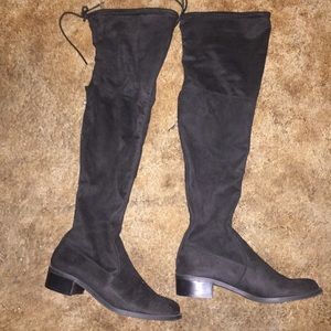 Black thigh high boots 9
