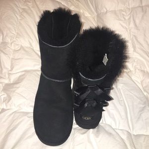 Black Bailey Bow Uggs