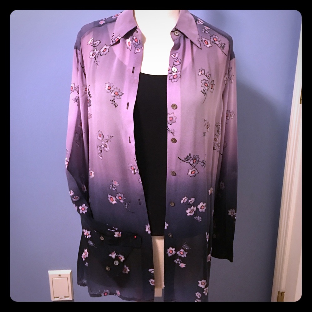 Liz Claiborne 💯 % silk blouse set