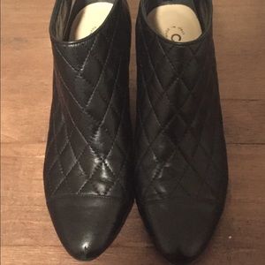 Chanel pleated booties