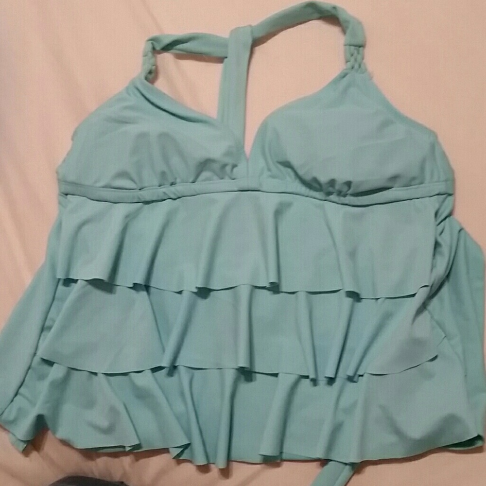 BOGO NWOT Baby blue swim top
