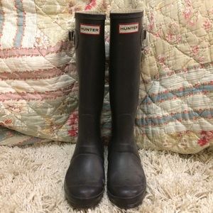 Dark purple/ aubergine Hunter boots