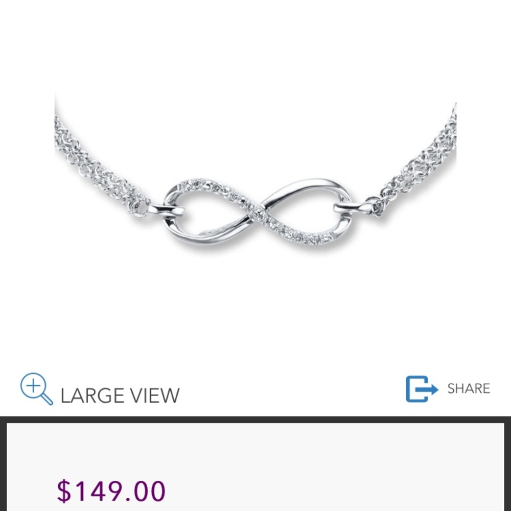 Kay jewelers infinity bracelet