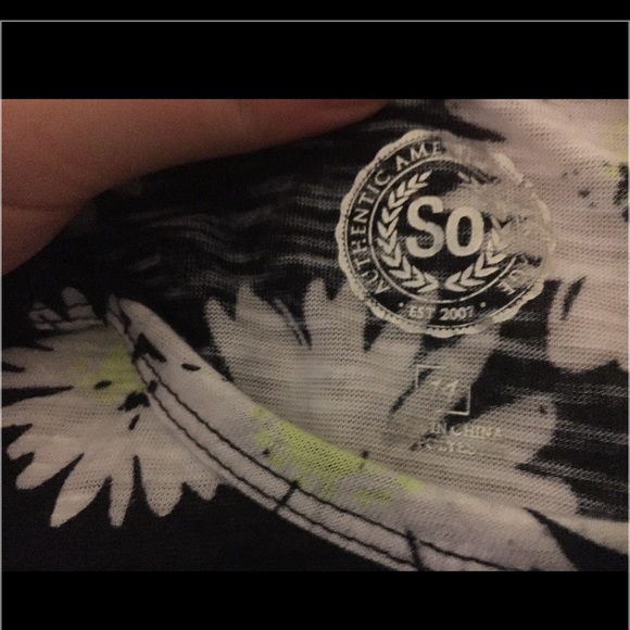 Flower crop top or long sleeve blouse - Picture 2 of 2