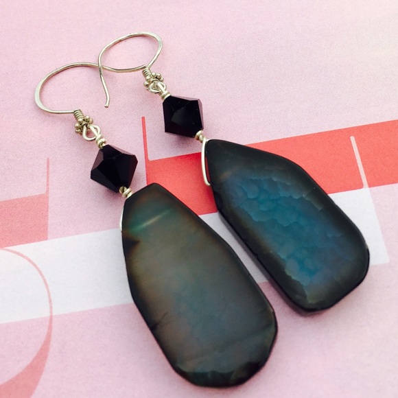 🔹One of a Kind!🔹Handmade Agate Necklace Set - Picture 3 of 4