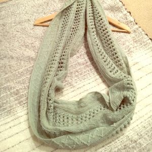 Mint green infinity scarf