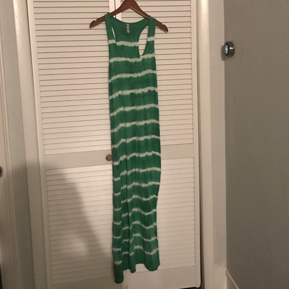 Spoiled- small- green the dye maxi dress