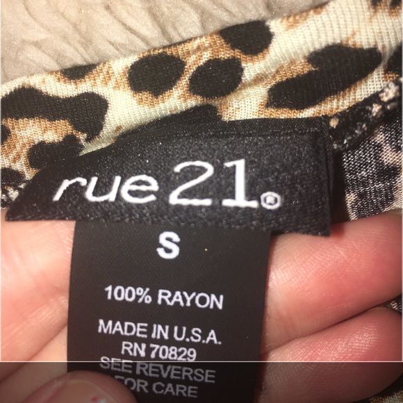 This is leaperd tee from rue21 - Picture 3 of 3