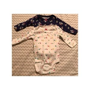 2 Carter's long sleeve onesies