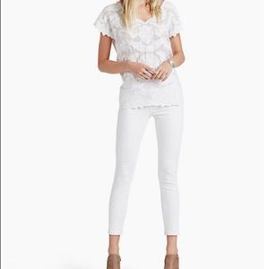 White Lucky Brand Capri