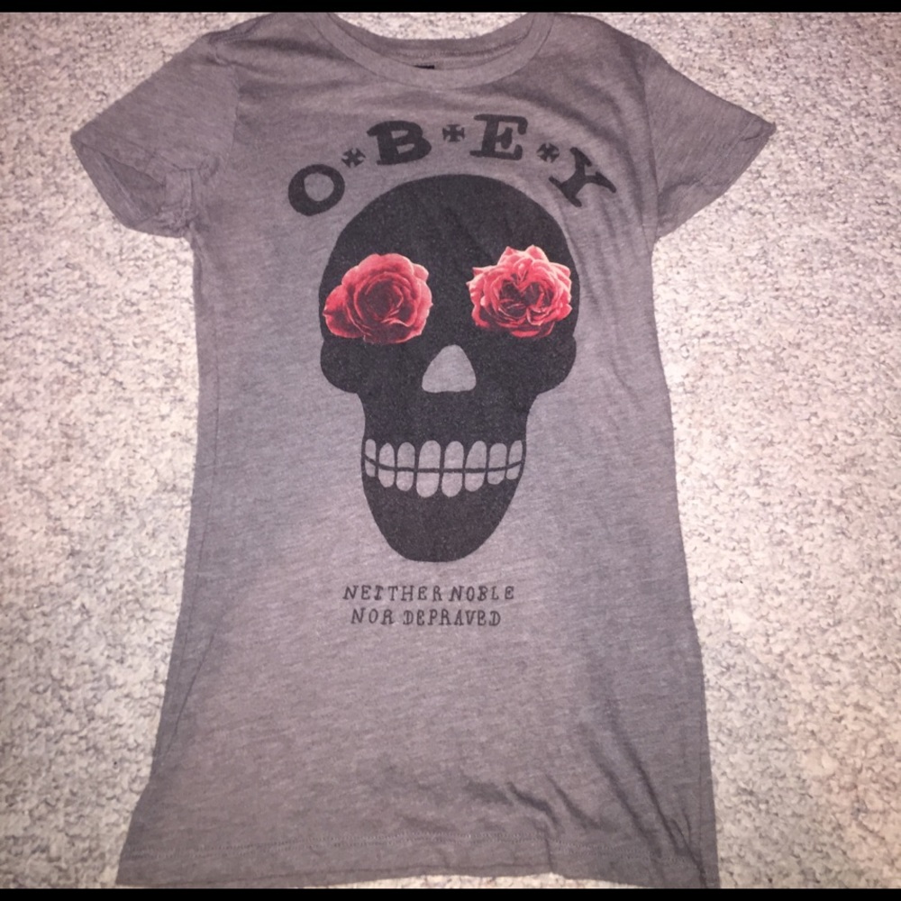 Obey Skull T shirt