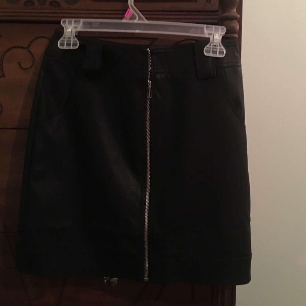 Black Leather Skirt