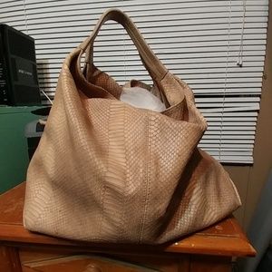 Furla python slouch handbag