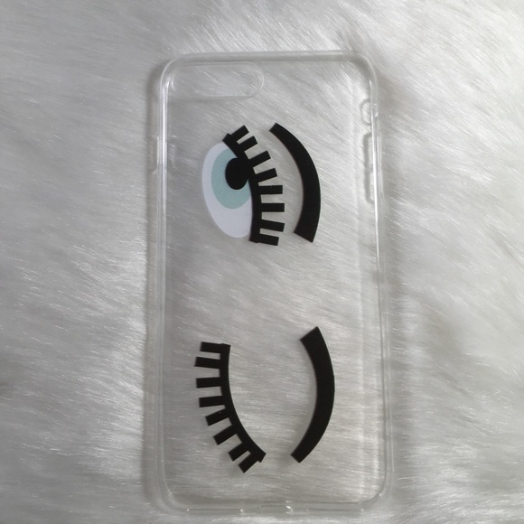 Cute clear flirty girly wink makeup iPhone case - Picture 4 of 4