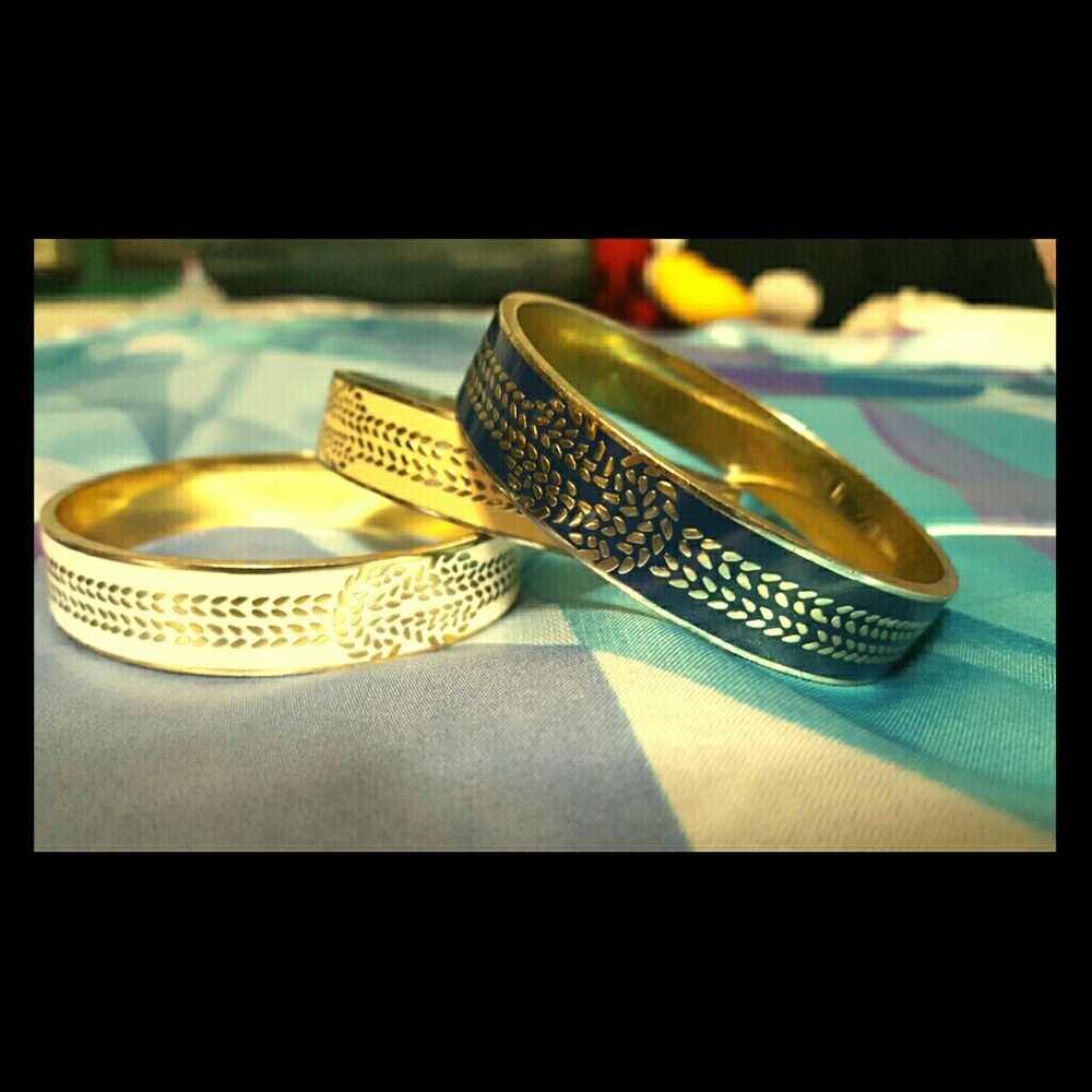 C Wonder Enamel and Gold Bracelets