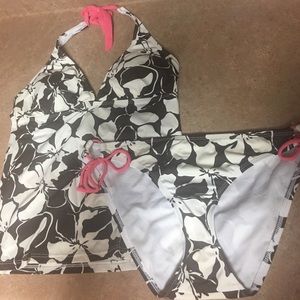 Athleta Tankini top med tall and bottoms lg 👙