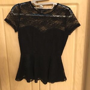 Forever 21 black peplum shirt