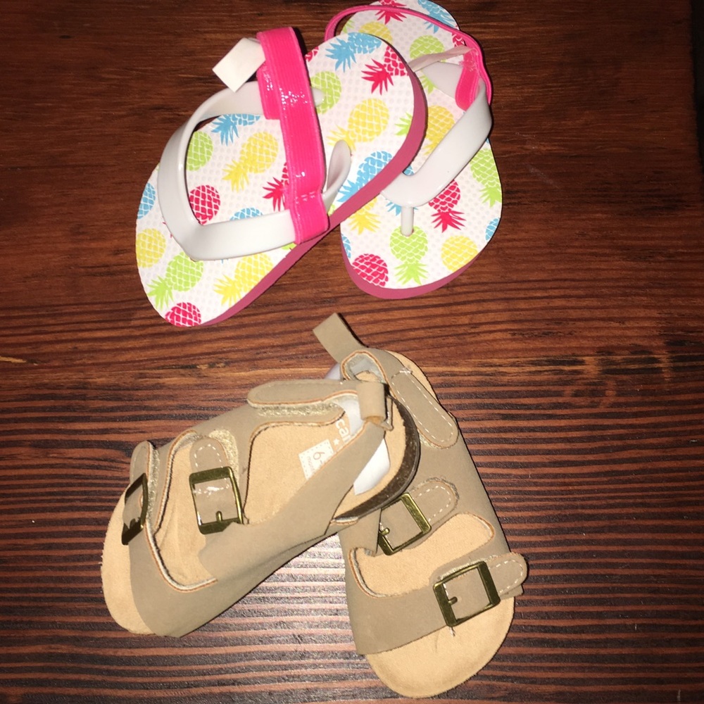 Old Navy Flip flops and Carter's Sandals