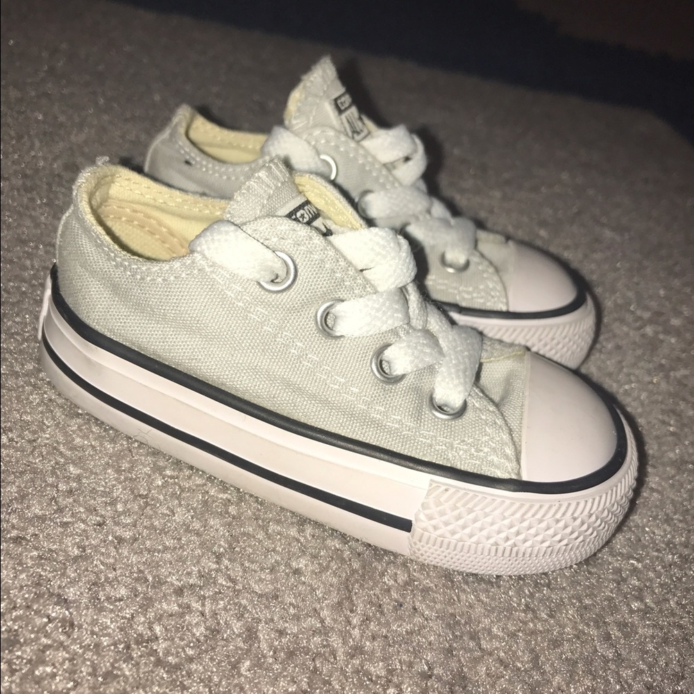 Converse Light Gray Toddler Size 4 NWOT