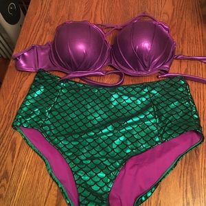 Little mermaid Disney high wast bikini