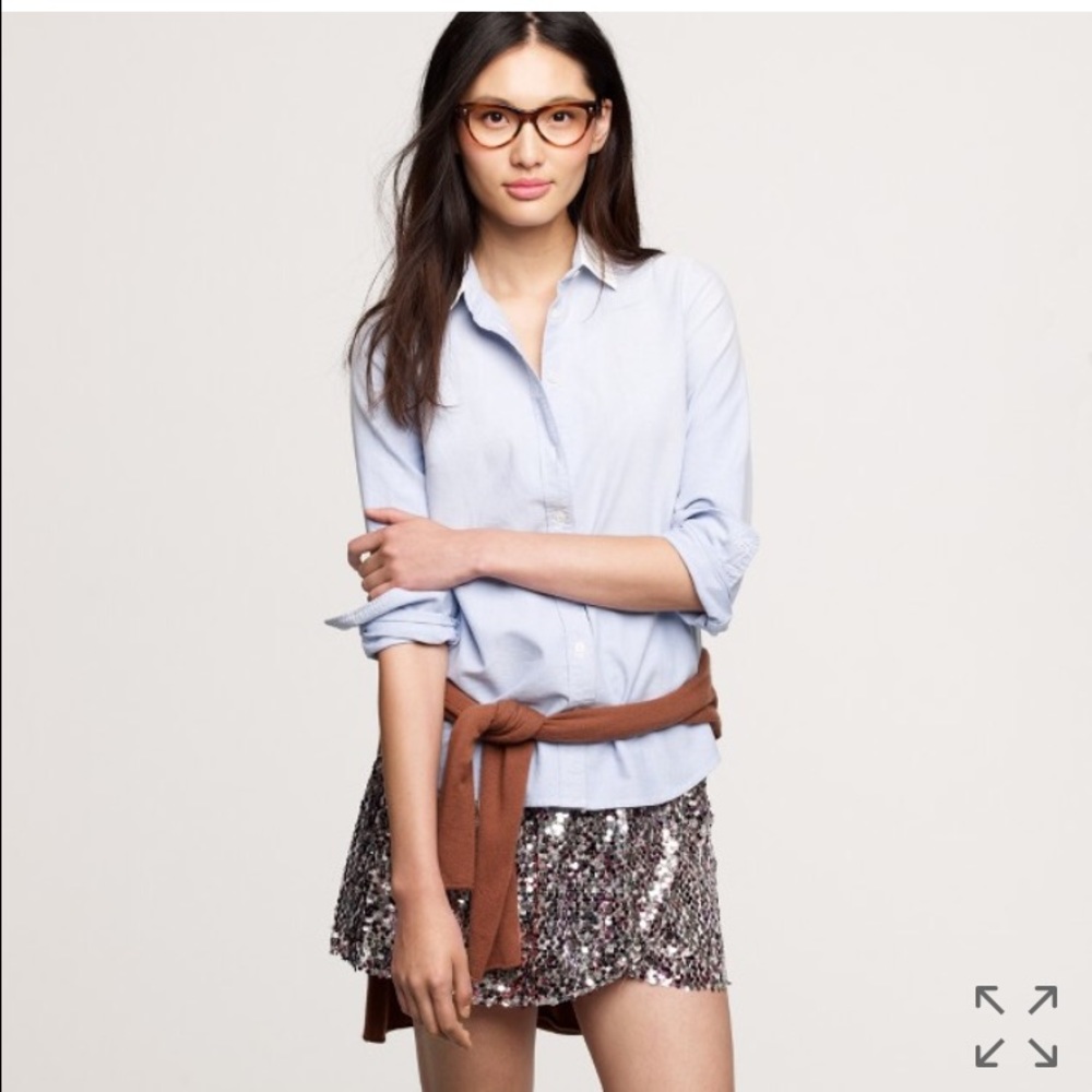 J.Crew Washed Oxford Boy Shirt