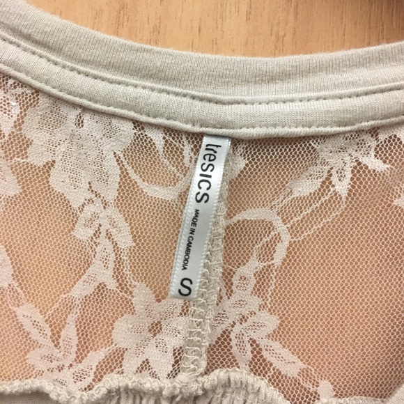 Mid sleeve tan t shirt - Picture 3 of 3