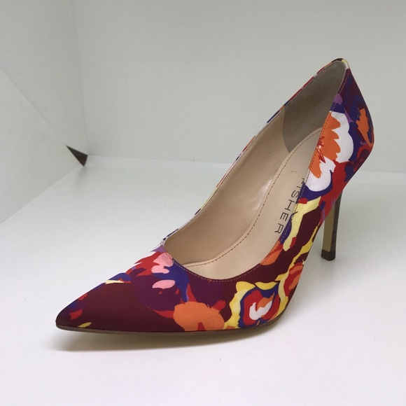 Marc Fisher Shoes - Marc Fisher flower high heel pump (kat3 orange)