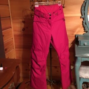 Pink small ski pants, smoke free home like new