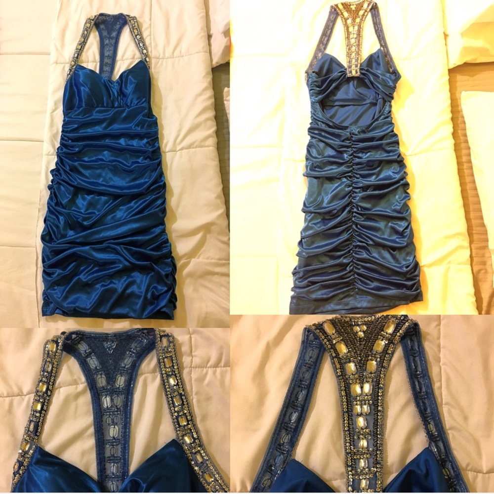 Royal Blue Jeweled Dress