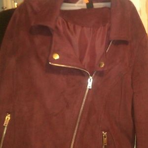 Suede Burgundy jacket