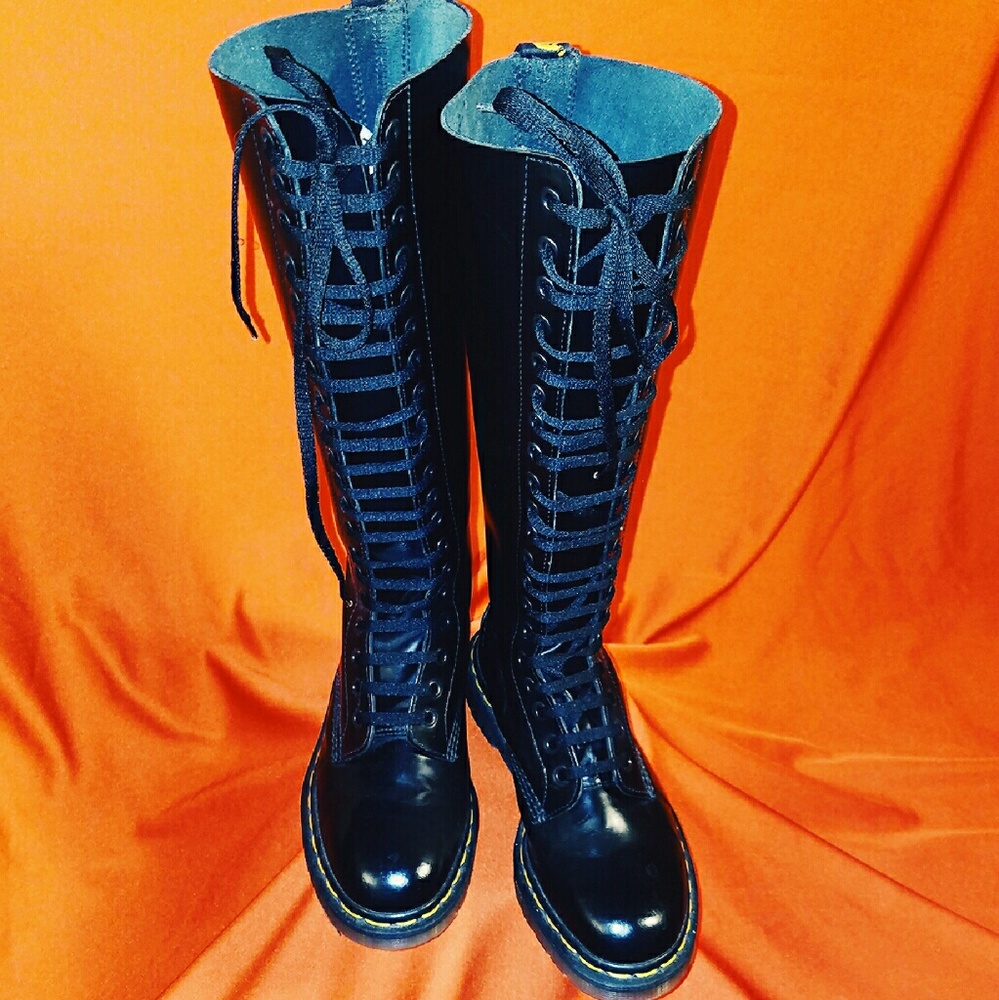 Dr. Marten's knee-high combat boots