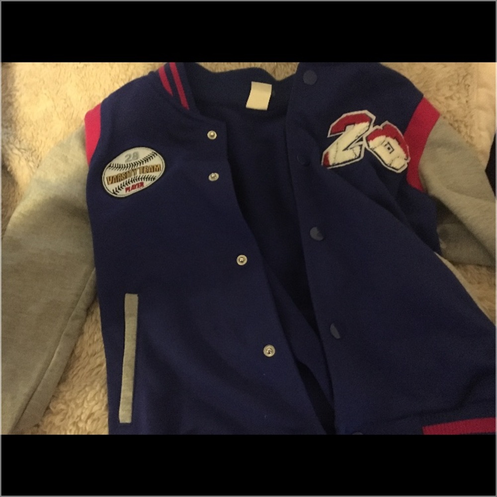 This is a varsity jacket/sweatshirt