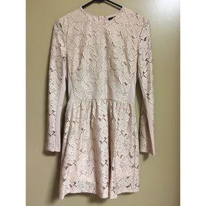 Blush Lace, Floral Dress