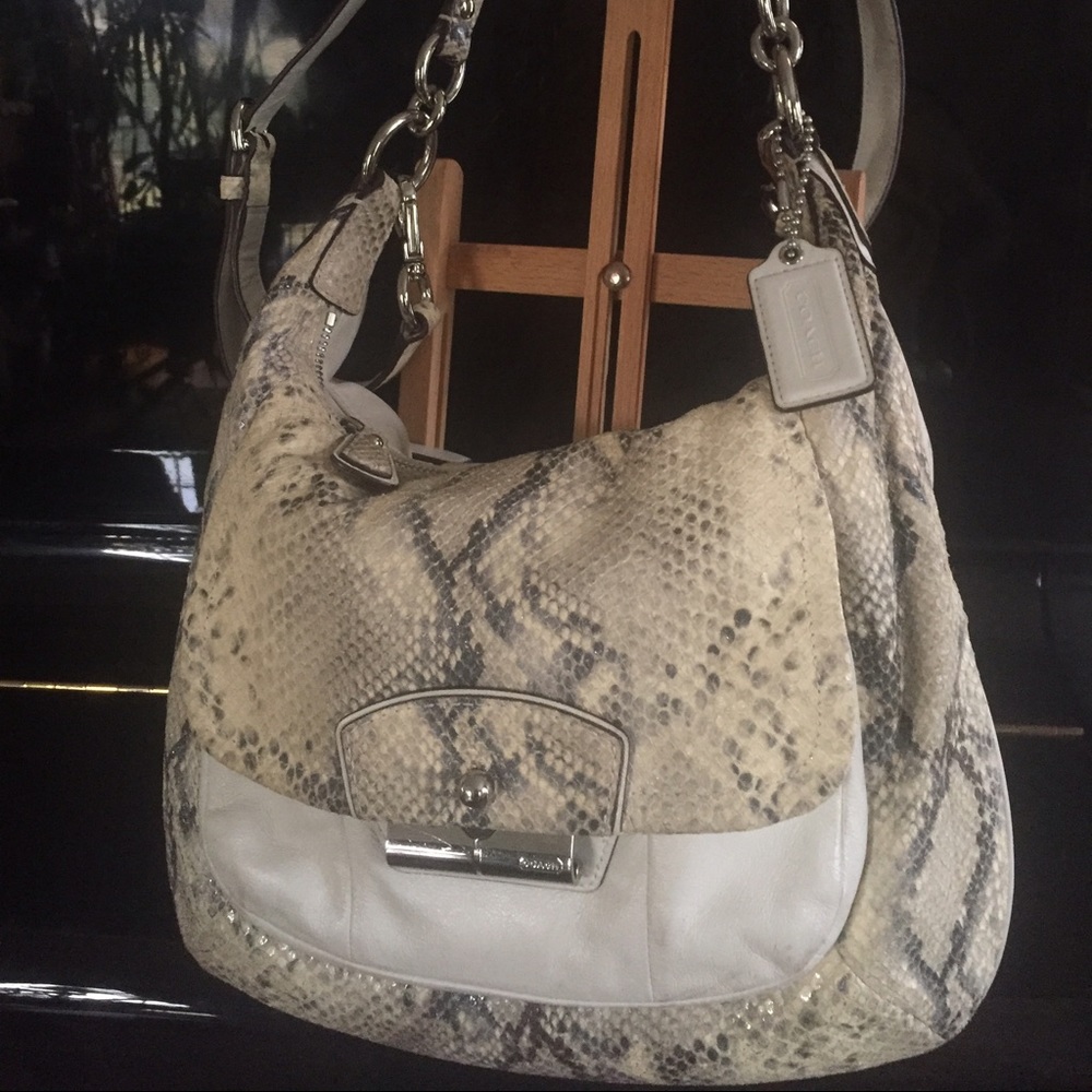 Coach Kristin Croc Python Embossed Leather Bag - image 5