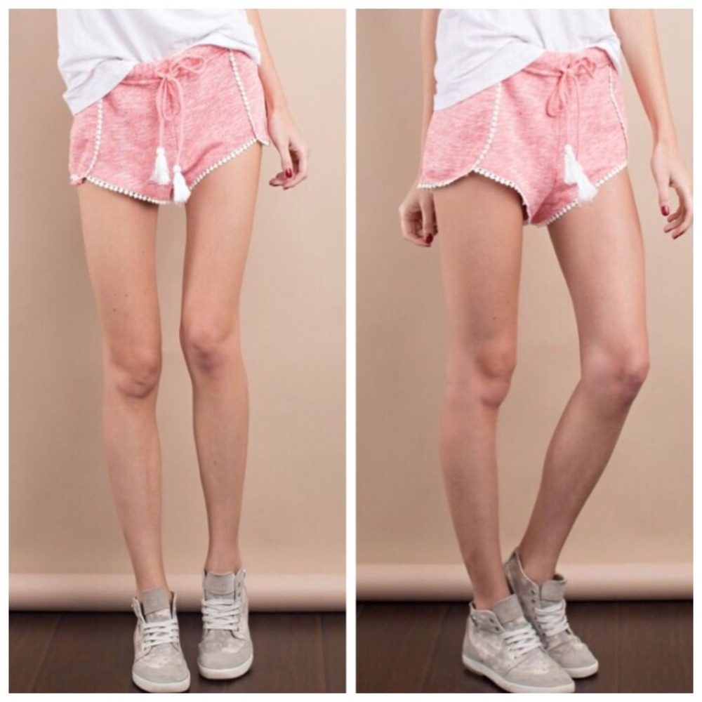 ❗️CLEARANCE❗️ French Terry Crochet Shorts S M L - Picture 2 of 2