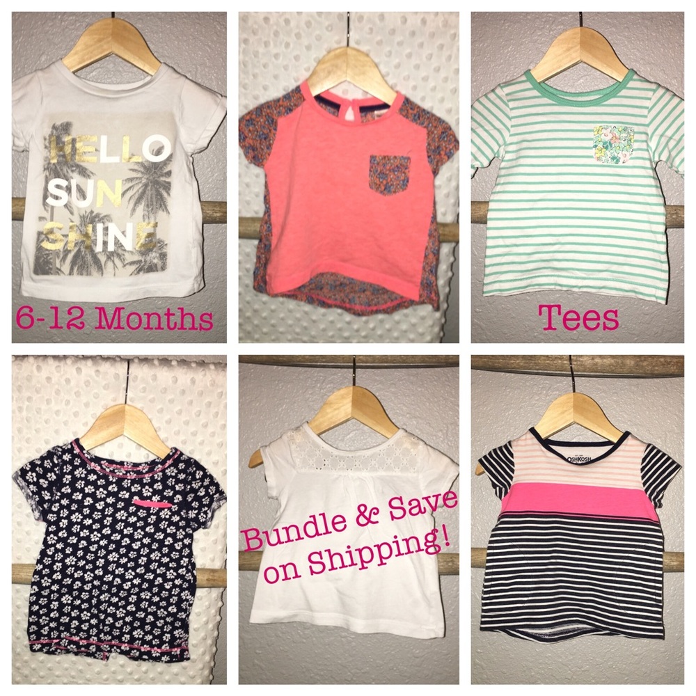 Short Sleeve Tees - 6-12 Months