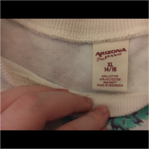 So this is a sweater shirt with flowers - Picture 2 of 2