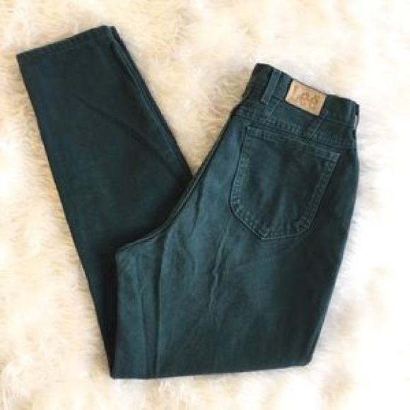 pine green jeans