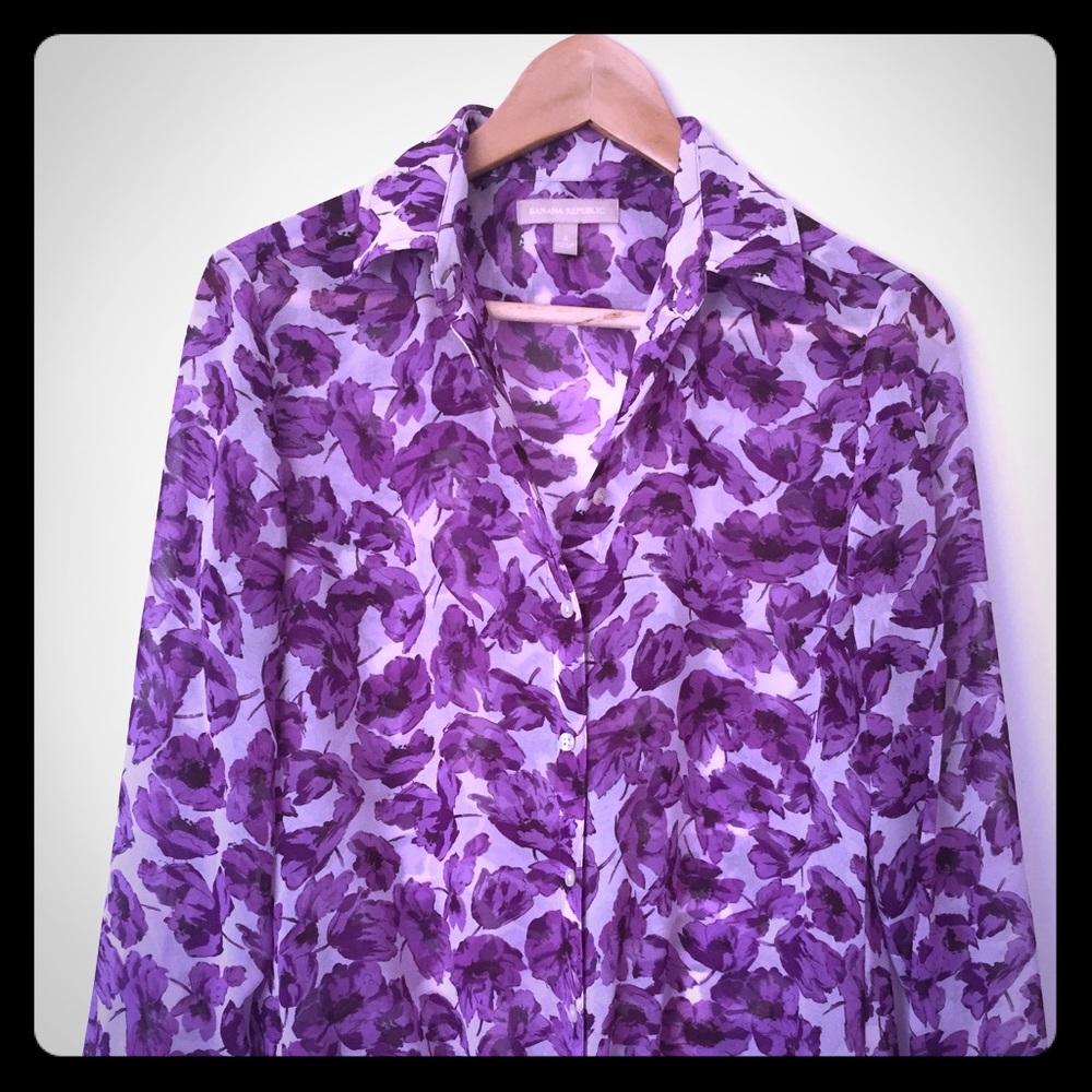 Banana republic sheer top